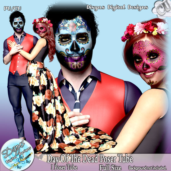 DAY OF THE DEAD POSER TUBE CU - FS - Click Image to Close